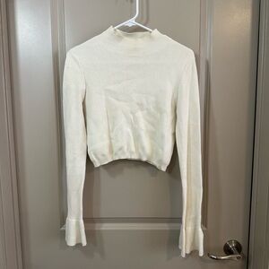 Elegant Cream Women's Sweater Top